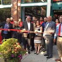 <p>Modell&#x27;s Sporting Goods holds a ribbon cutting for its new store in Mount Kisco, which is at the former Borders Books and Music site.</p>