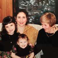 <p>Sarah Friedson with her sister Marla, her mother and her grandmother.</p>