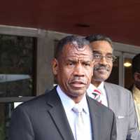 <p>The Rev. Carl McCluster, pastor of Shiloh Baptist Church in Bridgeport, speaks at a press conference at Grace Baptist Church in Norwalk about the need for change in the state&#x27;s education funding formula.</p>