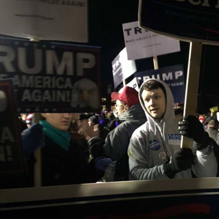 Donald Trump supporters Saturday in New Hampshire.