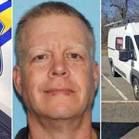 <p>Glenn Filbert, 62, of Seward, AK, and his van, which was found parked at the Alpine Lookout.</p>