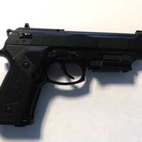 <p>The replica handgun.</p>