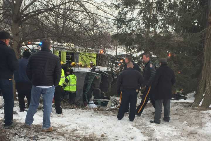 Airborne Vehicle Rollover Lands In Paramus Parking Lot