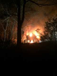 New Canaan Firefighters Assist In Battling Wilton Inferno