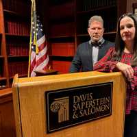 <p>Kelly Conlon,  founding Davis, Saperstein &amp; Salomon partner Samuel L. Davis</p>