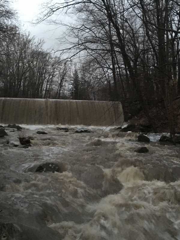 Waterfall Emerges At Titicus River In North Salem