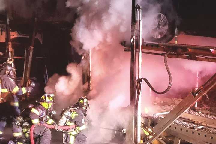 Car Carrier Fire Closes Route 17 Stretch