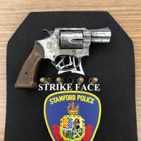 <p>Gun seized during Bradley&#x27;s arrest.</p>