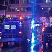 <p>Responders quickly converged on the Market Street facility in Saddle Brook.</p>