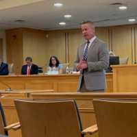 <p>New Mahwah Police Chief Timothy O&#x27;Hara at Monday night&#x27;s Township Council meeting.</p>