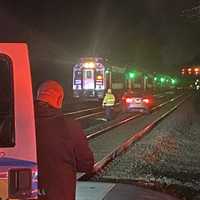YOUR OTHER LEFT: Wrong-Way Sedan Gets Stuck On Bergen Tracks, Service Delayed Nearly An Hour