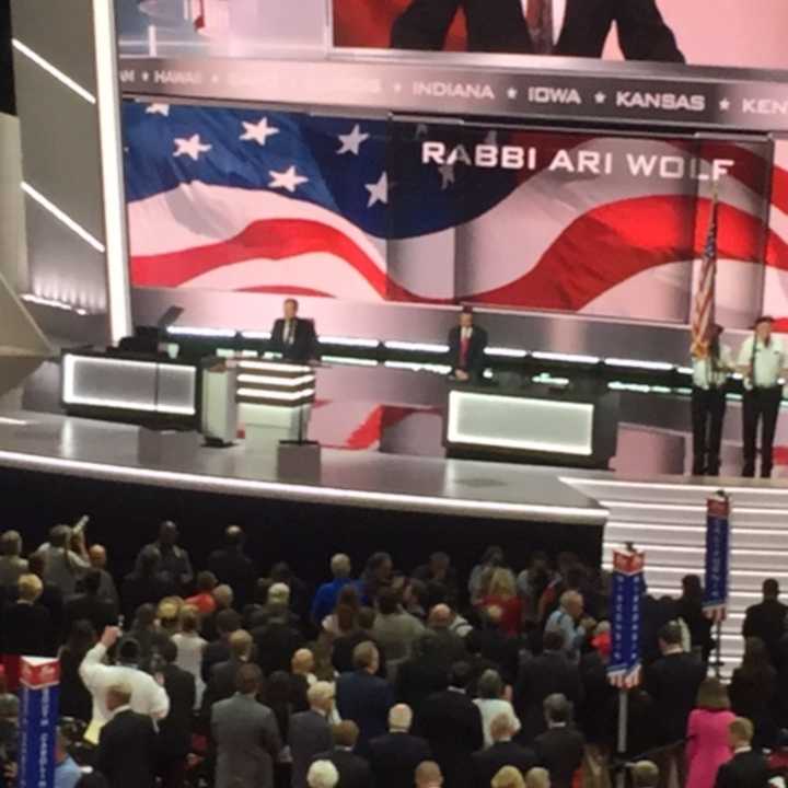 Rabbi Ari Wolf opened the 2016 Republican Convention with a prayer in Hebrew.