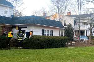 In One End, Out The Other: SUV Barrels Through Ridgewood Garage (PHOTO GALLERY)