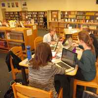<p>Teachers do professional development exercises during a "virtual day" at Northern Valley Regional High School Demarest.</p>