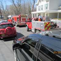 <p>Emergency responders at the scene of the fire.</p>