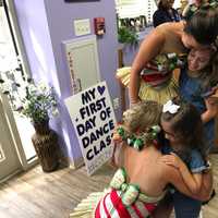 <p>Sisters Breanna and Crystal Pereira were surprised when two Radio City Rockettes showed up to their dance studio Thursday.</p>