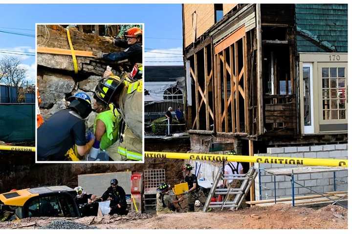 HEROES: Trapped Victim Rescued, Rushed To HUMC After Collapse At East Rutherford Site