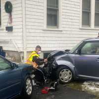 <p>Village police, firefighters and EMS responded along with CityWide Towing.</p>