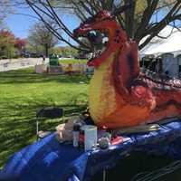 <p>By mid-month, Norwalk sculptor Chris Crowe will complete a nearly 20-foot fiberglass dragon whose permanent home will be in the Westport Library.</p>