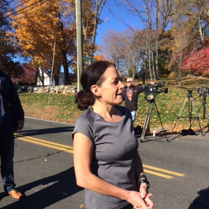 Diane Hays was jogging when she encountered Norfield Road, which was blocked off due to the discovery of possible human remains.