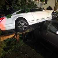 Car Traveling At High Speed Crashes Into House In Norwalk