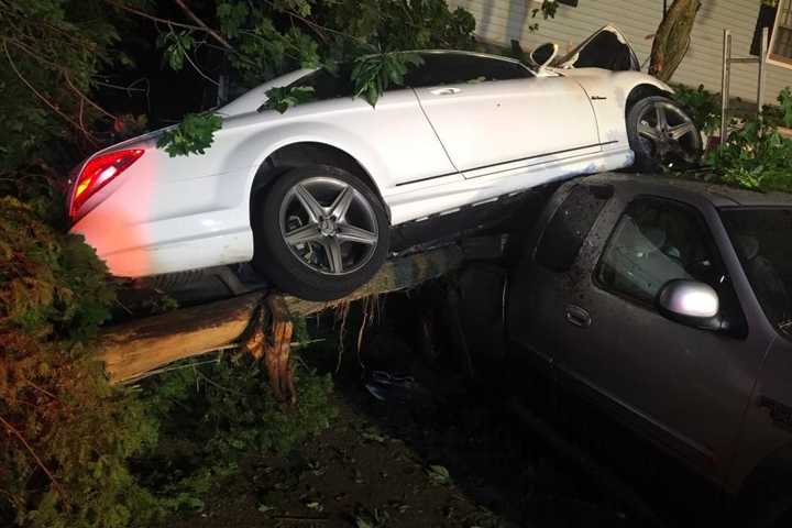 Car Traveling At High Speed Crashes Into House In Norwalk