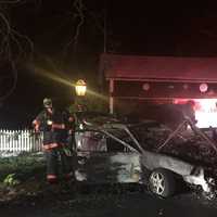 Two Injured In Car Crash & Explosion Overnight In Danbury