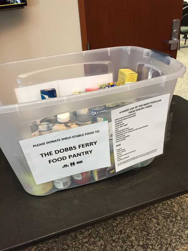 Dobbs Ferry Food Pantry Adds Bin To Greenburgh Town Hall Lobby