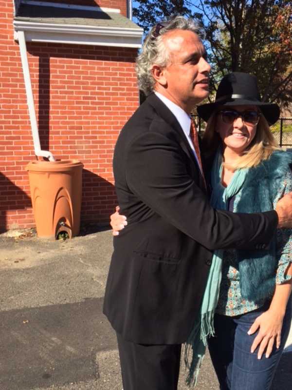 Republican Hopeful Torres Hits The Polls In Bridgeport On Election Day