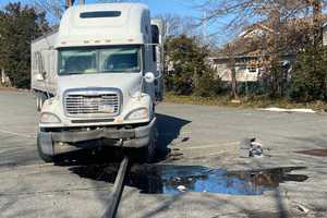 Tractor-Trailer Topples Light Pole Outside Glen Rock Supermarket