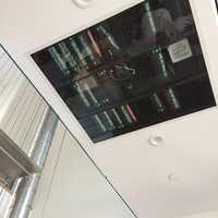 <p>Look up to see the piping, which visionary and homeowner Raj Parikh left open, almost like a display.</p>