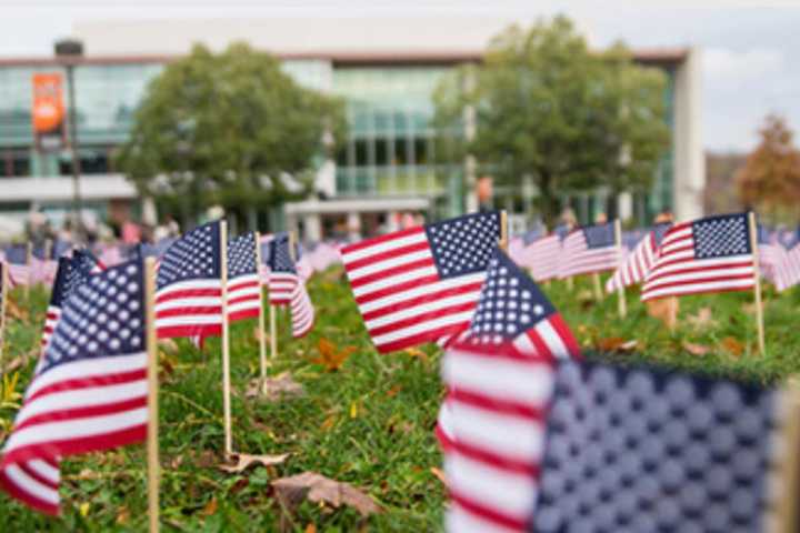 Students Plant Thousands Of American Flags In Wayne