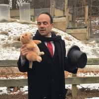 <p>Mayor Joe Ganim spent some quality time with Bridgeport&#x27;s own prognosticating prairie dog Beardsley Bart.</p>