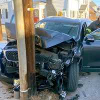 Three-Vehicle Collision Sends Minivan Into Pole In Ridgewood