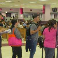 <p>Tuesday was a very bad day to do business at the state Department of Motor Vehicles&#x27; office -- at least in White Plains. At 3 p.m., customers were told the wait would be at least three hours, prompting some to leave or risk getting parking tickets.</p>