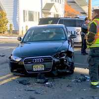 <p>Audi collided with both vehicles on South Maple Avenue in Ridgewood.</p>