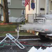 <p>This homemade snow making machine can crank out an inch an hour.</p>