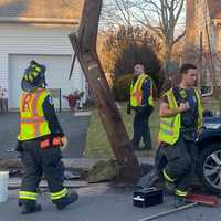 <p>Four of the teens were released to their parents at the scene and one was taken by ambulance to The Valley Hospital in Ridgewood for further evalation after the Friday, Jan. 27 crash.</p>