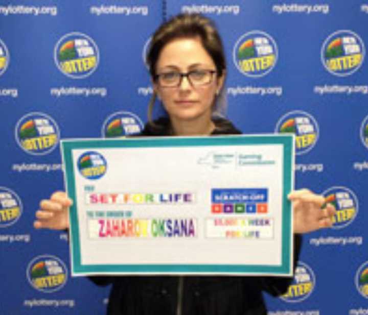 Oksana Zaharov of Edgwater won $5 million.