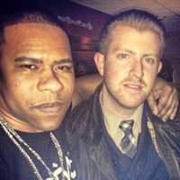 <p>Nick Ferro, right, and Omar Hastings, who both started out at Cut Creations in Teaneck.</p>