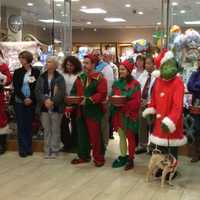 <p>Elves Jingles and Jangles, The Grinch and Alberta Spruce join the crowd at the St. Vincent&#x27;s Medical Center tree lighting. </p>