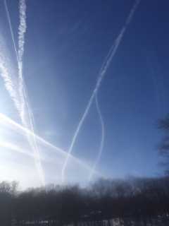 Did You See Them? Contrails Spotted Near Port Chester/Greenwich Border