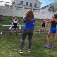 <p>Saddle Brook Angels&#x27; cheer program gets underway.</p>