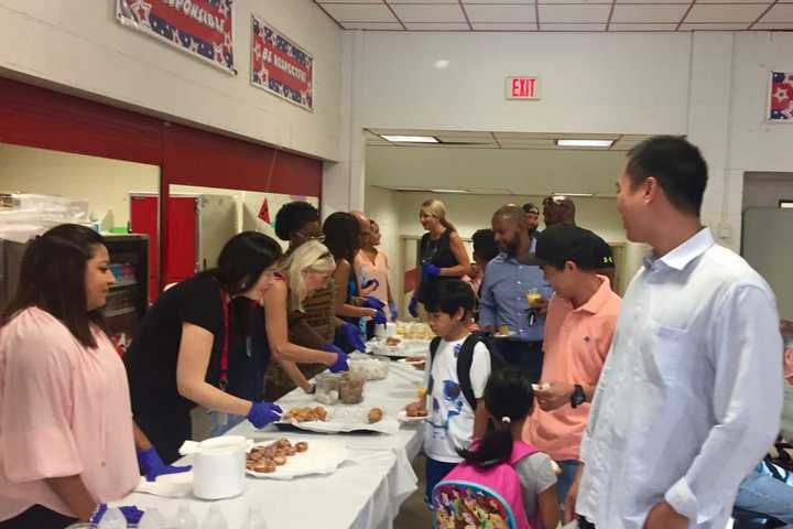Elmsford Men Turn Out For 'Dads Take Your Child To School Day'