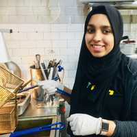 <p>Ayesha Yousuf, 20, sees her hunger as a test of her faith in God. She will fast for 30 days of Ramadan all while working at her family&#x27;s Route 17 restaurant Phat Platters in Paramus.</p>