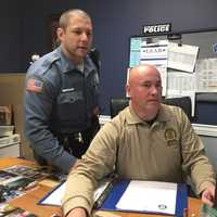 <p>Officer Lou Cardone and Detective Sergeant James Teehan are rolling out the department&#x27;s new Residents Identification Program.</p>