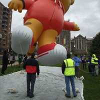 <p>Join the crowds to watch as the balloons are inflated Saturday afternoon for the Sunday parade in Stamford.</p>