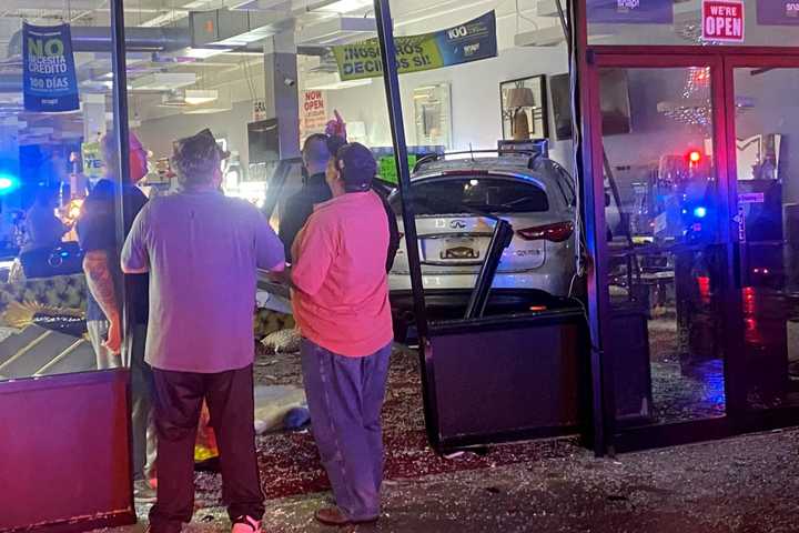 SUV Plows Through Front Of Bergen County Furniture Store