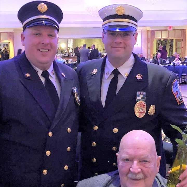 James Brierty with sons Jimmy and David.