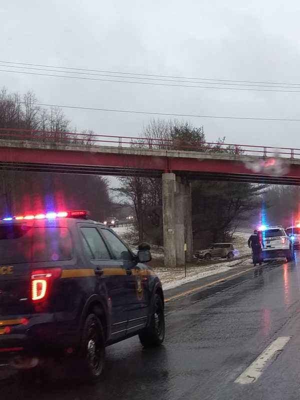 Car Overturns In Second Major Crash Of Day On I-84 In Fishkill